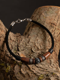 Armband mit fast mystisch anmutendem Edelstein - Modell Pitea, stufenlos anpassbare Grösse, handgefertigt