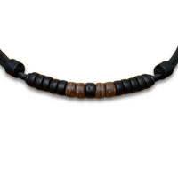 Handgefertigte Boho Style Leder Surferhalskette für Damen und Herren - Schmuck von HANA LIMA