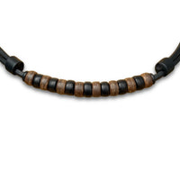 Handgefertigte Boho Style Leder Surferhalskette für Damen und Herren - Schmuck von HANA LIMA