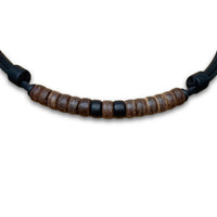 Handgefertigte Boho Style Leder Surferhalskette für Damen und Herren - Schmuck von HANA LIMA