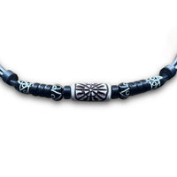 Handgefertigte verstellbare Halskette für Damen und Herren - Leder Surfer Kette - HANA LIMA Schmuck