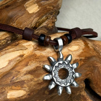 Braune handmade Freundschaftskette Tribal Sonne | Damen & Herren | HANA LIMA Beach & Surfer Schmuck