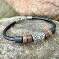 HANA LIMA Runen Armband mit Dagaz D-Rune mit individueller Länge