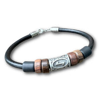 HANA LIMA Runen Armband mit Eihwaz E-Rune für Damen und Herren