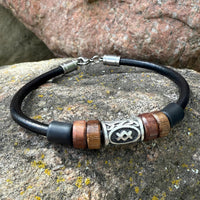 HANA LIMA Runen Armband mit Ingwaz I-Rune mit individueller Länge