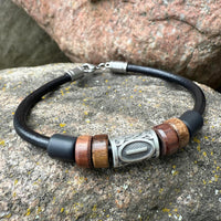 HANA LIMA Runen Armband mit Isa I-Rune mit individueller Länge