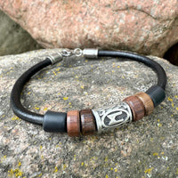 HANA LIMA Runen Armband mit Mannaz M-Rune mit individueller Länge