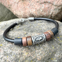 HANA LIMA Runen Armband mit Naudhiz N-Rune mit individueller Länge