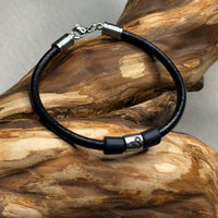 Verstellbares Sternzeichen Steinbock Leder Surfer Armband | Freundschaftsarmband von HANA LIMA