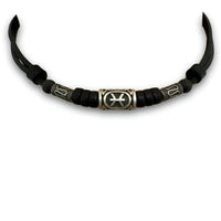 HANA LIMA Sternzeichen Fische Halskette mit Edelstahlperlen für Damen und Herren