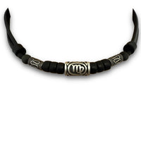 HANA LIMA Sternzeichen Jungfrau Halskette mit Edelstahlperlen für Damen und Herren