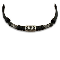 HANA LIMA Sternzeichen Krebs Halskette mit Edelstahlperlen für Damen und Herren