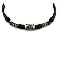 HANA LIMA Sternzeichen Stier Halskette mit Edelstahlperlen für Damen und Herren