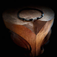 HANA LIMA Sternzeichen Zwillinge Lederkette mit Edelstahlperlen für Damen und Herren