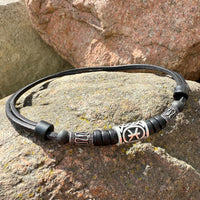 HANA LIMA Sternzeichen Fische Surferkette mit Edelstahlperlen für Damen und Herren