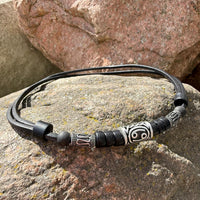 HANA LIMA Sternzeichen Krebs Surferkette mit Edelstahlperlen für Damen und Herren