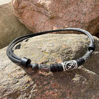 HANA LIMA Sternzeichen Schütze Surferkette mit Edelstahlperlen für Damen und Herren