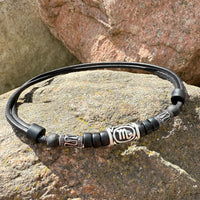 HANA LIMA Sternzeichen Skorpion Surferkette mit Edelstahlperlen für Damen und Herren