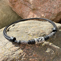 HANA LIMA Sternzeichen Stier Surferkette mit Edelstahlperlen für Damen und Herren