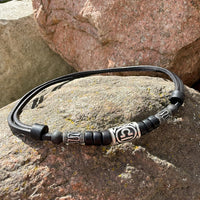 HANA LIMA Sternzeichen Waage Surferkette mit Edelstahlperlen für Damen und Herren