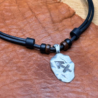 Handmade Surferkette Sternzeichen Schütze für Männer & Frauen | HANA LIMA Horoskop Leder Halskette