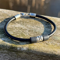 Sternzeichen Fische Lederarmband Damen Herren Schmuck Armbänder - Modell 3012, stufenlos anpassbare Grösse, handgefertigt