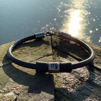 Sternzeichen Jungfrau Lederarmband Herren Damen Armbänder - Modell 3018, stufenlos anpassbare Grösse, handgefertigt