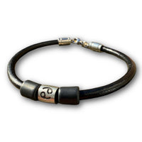 Sternzeichen Krebs Lederarmband Herren Damen Armbänder Schmuck - Modell 3016, stufenlos anpassbare Grösse, handgefertigt