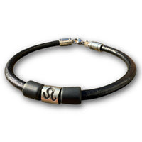 Sternzeichen Armband Löwe Lederarmband Herren Damen Schmuck - Modell 3017, stufenlos anpassbare Grösse, handgefertigt