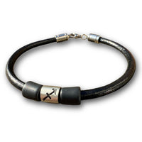 Sternzeichen Schütze Armband Damen Herren Leder Armbänder - Modell 3021, stufenlos anpassbare Grösse, handgefertigt