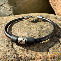 Sternzeichen Schütze Armband Damen Herren Leder Armbänder - Modell 3021, stufenlos anpassbare Grösse, handgefertigt