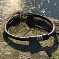 Sternzeichen Armband Stier Herren Damen Armbänder Leder - Modell 3014, stufenlos anpassbare Grösse, handgefertigt