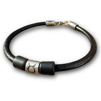 Sternzeichen Armband Stier Herren Damen Armbänder Leder - Modell 3014, stufenlos anpassbare Grösse, handgefertigt