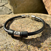 Sternzeichen Waage Armband Herren Damen Leder Armbänder - Modell 3019, stufenlos anpassbare Grösse, handgefertigt