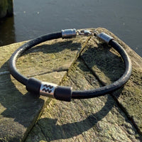 Sternzeichen Lederarmband Wassermann Herren Damen Armbänder - Modell 3011, stufenlos anpassbare Grösse, handgefertigt