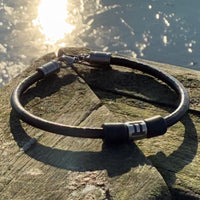 Sternzeichen Lederarmband Zwilling Damen Herren Armbänder - Modell 3015, stufenlos anpassbare Grösse, handgefertigt