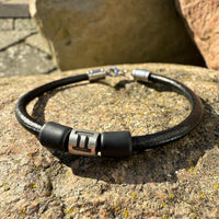 Sternzeichen Lederarmband Zwilling Damen Herren Armbänder - Modell 3015, stufenlos anpassbare Grösse, handgefertigt