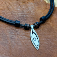 Handmade Leder Surferkette mit Anhänger Surfboard für Männer & Frauen | Halskette von HANA LIMA