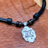 Handmade Surferkette Sternzeichen Zwillinge für Männer & Frauen | HANA LIMA Horoskop Leder Halskette