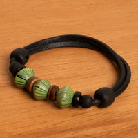 Lederarmband Damen Herren Leder Schmuck Surfer Armbänder - Modell 2446, stufenlos anpassbare Grösse, handgefertigt