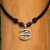 Sternzeichen Kette Krebs Halskette Surfer Herren Damen Schmuck - Modell 2141, stufenlos anpassbare Grösse, handgefertigt