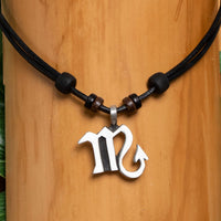 Halskette Sternzeichen Skorpion Kette Surfer Herren Damen Schmuck - Modell 2139, stufenlos anpassbare Grösse, handgefertigt