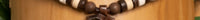 Holz Om Surferkette Buddha Schmuck Herren Damen Halskette - Modell 671, stufenlos anpassbare Grösse, handgefertigt